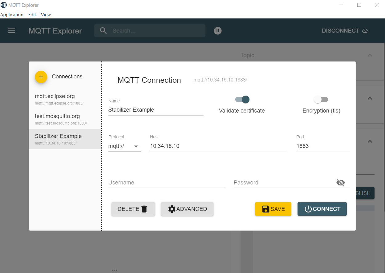 MQTT Explorer Configuration